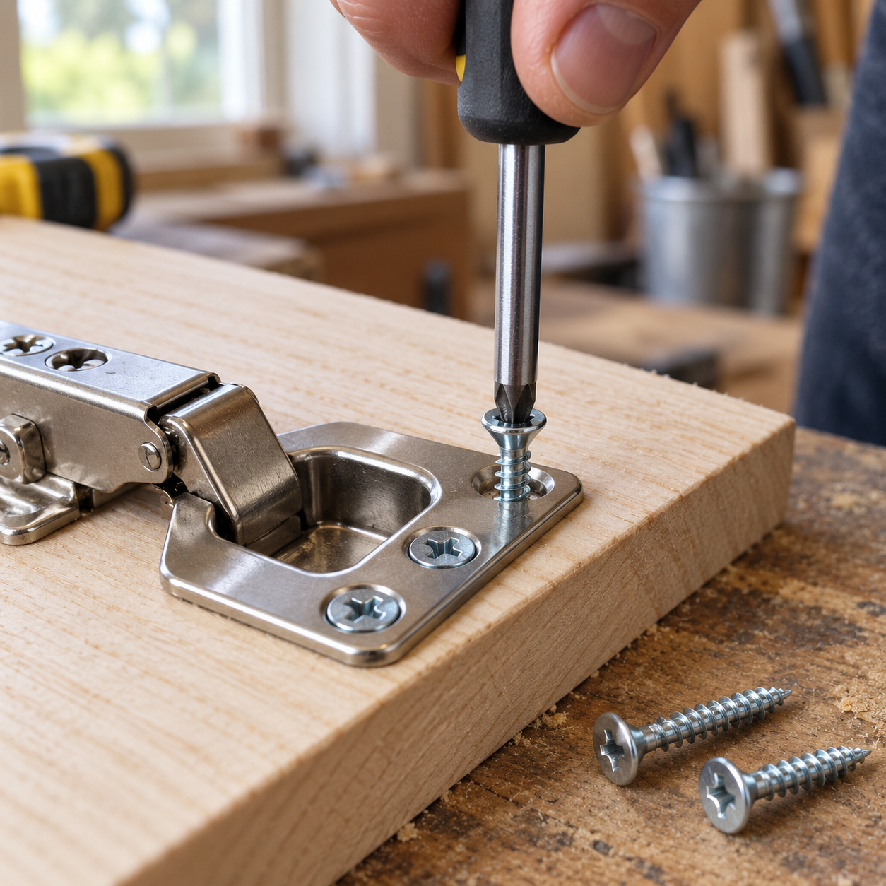Fasteners used in workshop